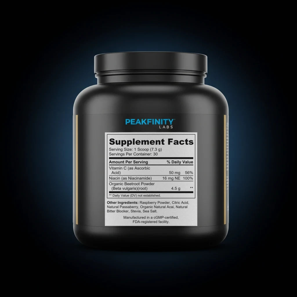Beetroot Powder back label