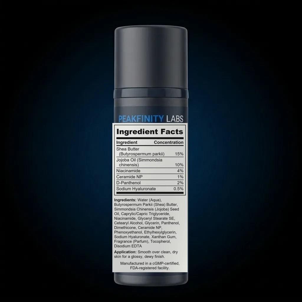 Customizable Hydrating Body Glaze Base back label