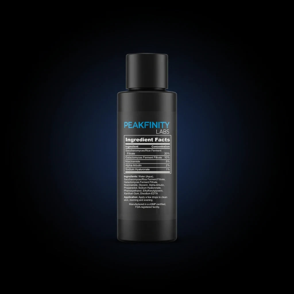 Glass Skin Glow Essence with Rice Ferment & Hyaluronic Acid back label