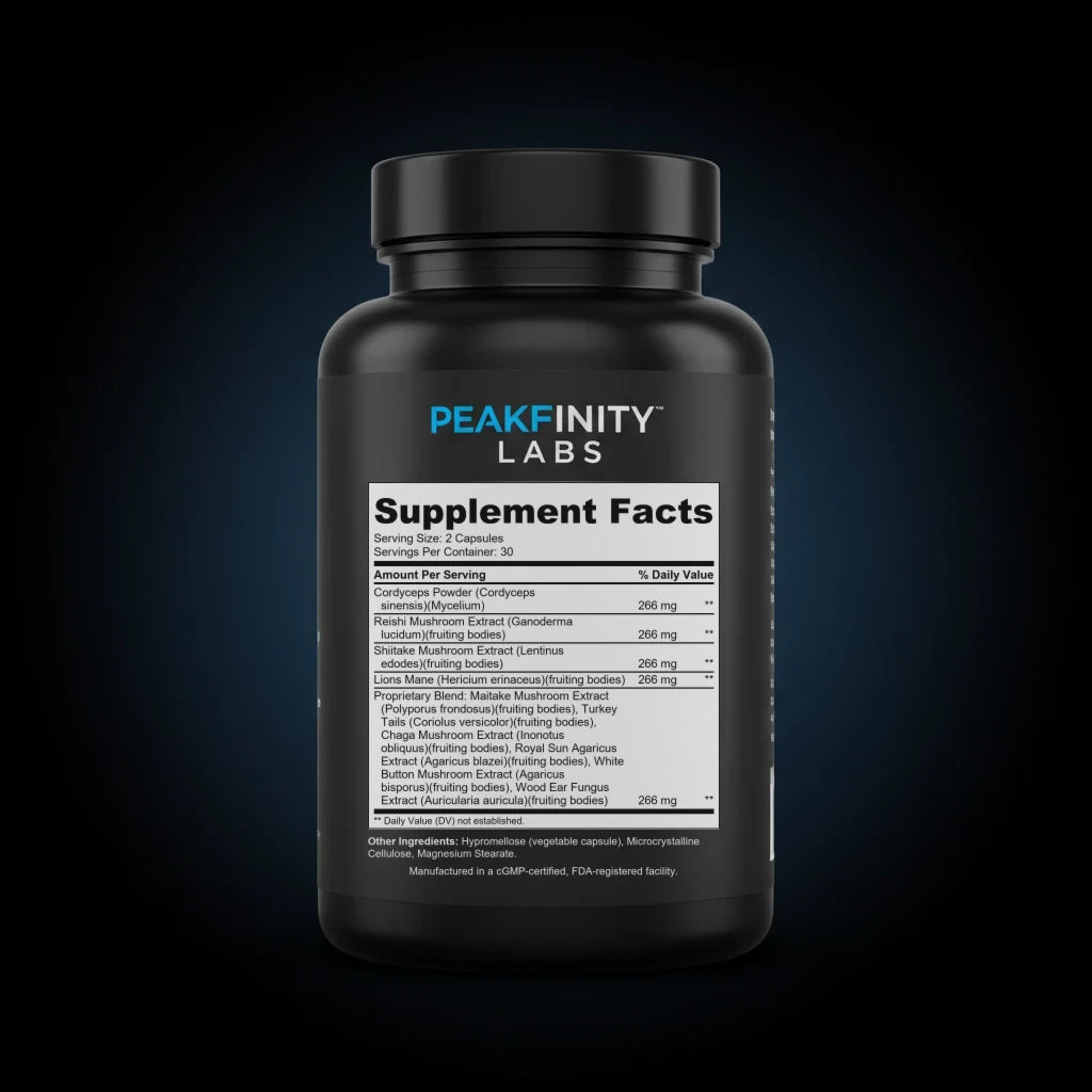 Mushroom 10X back label