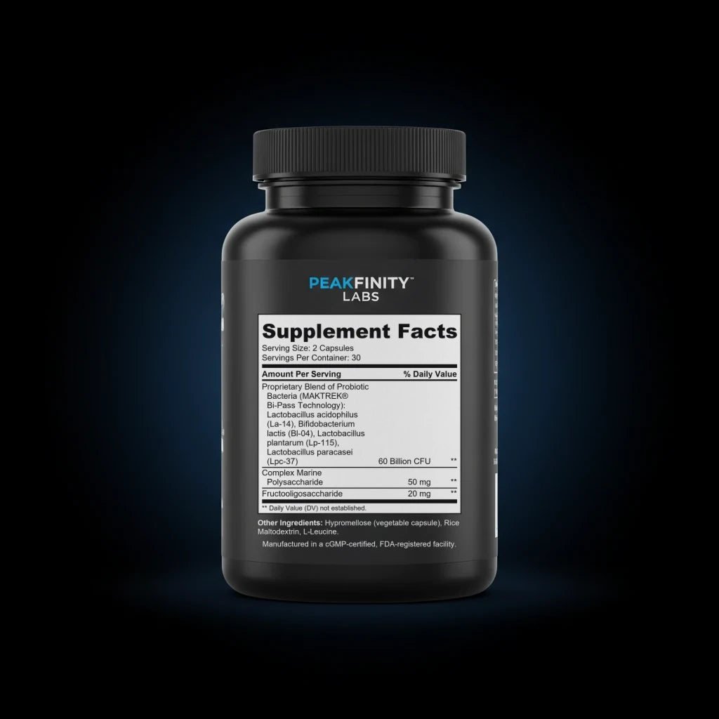 Probiotic 60B back label