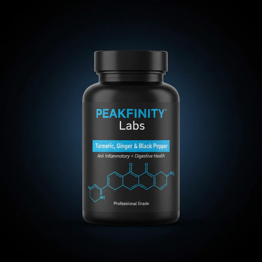 Peakfinity Labs Turmeric, Ginger & Black Pepper Tablets