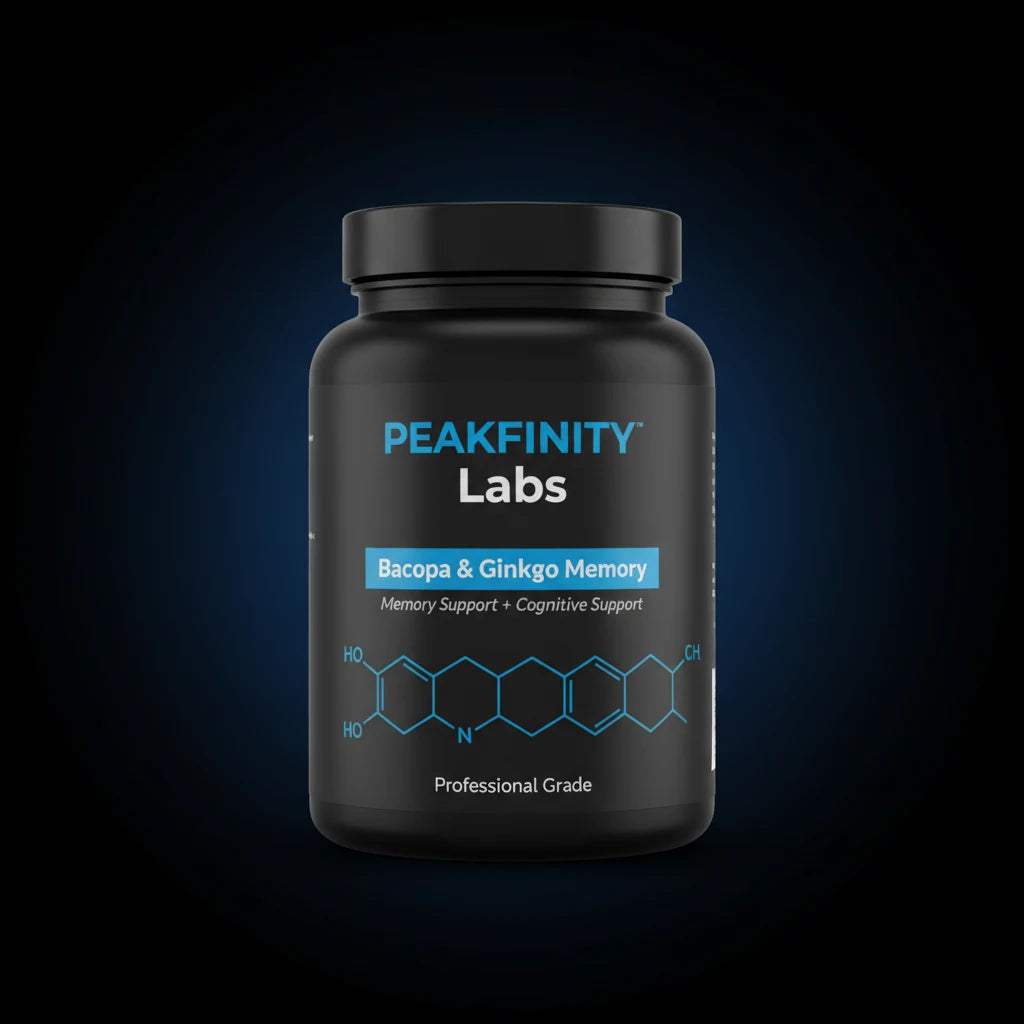Peakfinity Labs Bacopa & Ginkgo Memory Gummies