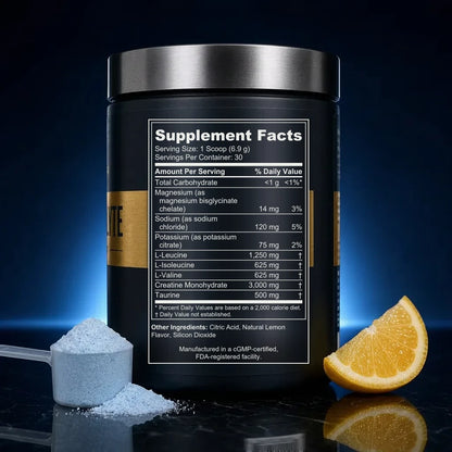 Advanced Electrolyte & BCAA Performance Hydration Powder back label