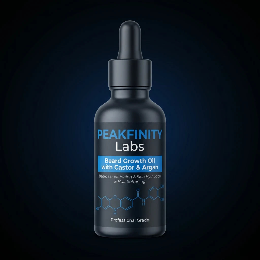 Peakfinity Labs Beard Oil with Castor & Argan 1 oz