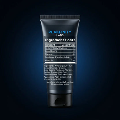 Gentle Amino Acid Facial Cleanser back label