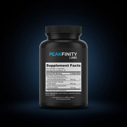 Ginkgo Biloba back label