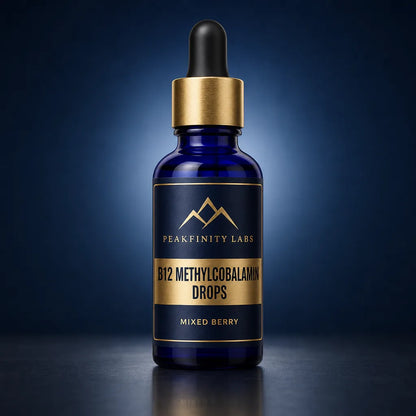 High-Potency Methylcobalamin B12 Liquid Drops - Mixed Berry