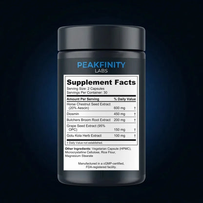 Horse Chestnut Vein Comfort Capsules back label