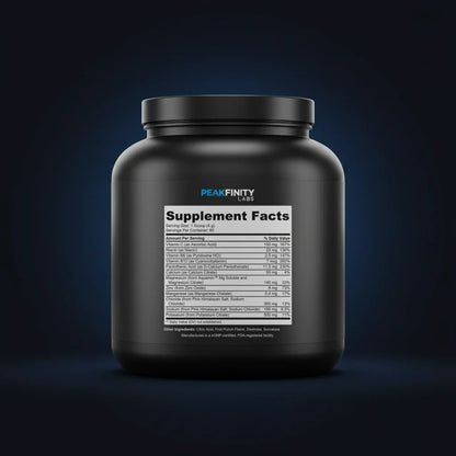 Hydration Powder (Fruit Punch) back label
