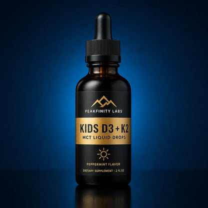 Kids Vitamin D3 + K2 (MK-7) Liquid Support in MCT & Olive Oil