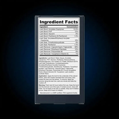 At-Home Lash Extension Kit back label