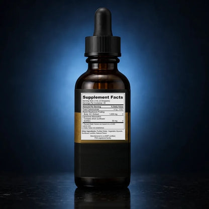 Liposomal Reishi Mushroom Liquid with Phospholipid Complex back label