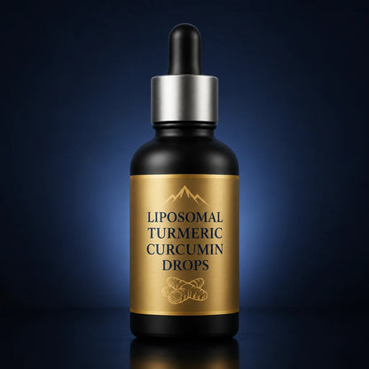 Liposomal Vegan Turmeric Curcumin Drops with Fulvic Acid & Piperine