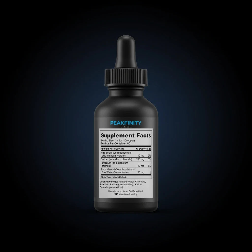 Liquid Electrolyte Concentrate Drops back label