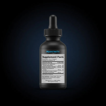 Liquid Electrolyte Concentrate Drops back label