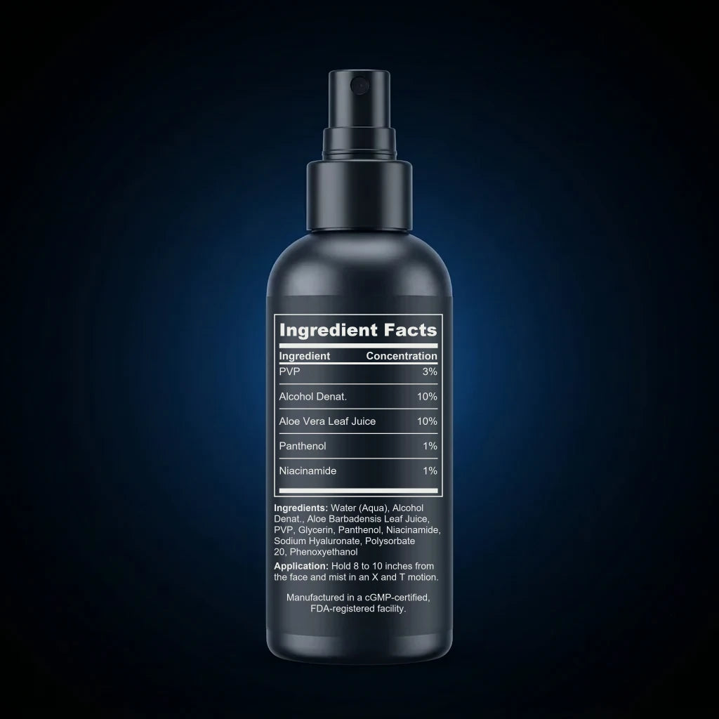 Long-Wear Makeup Setting Spray back label