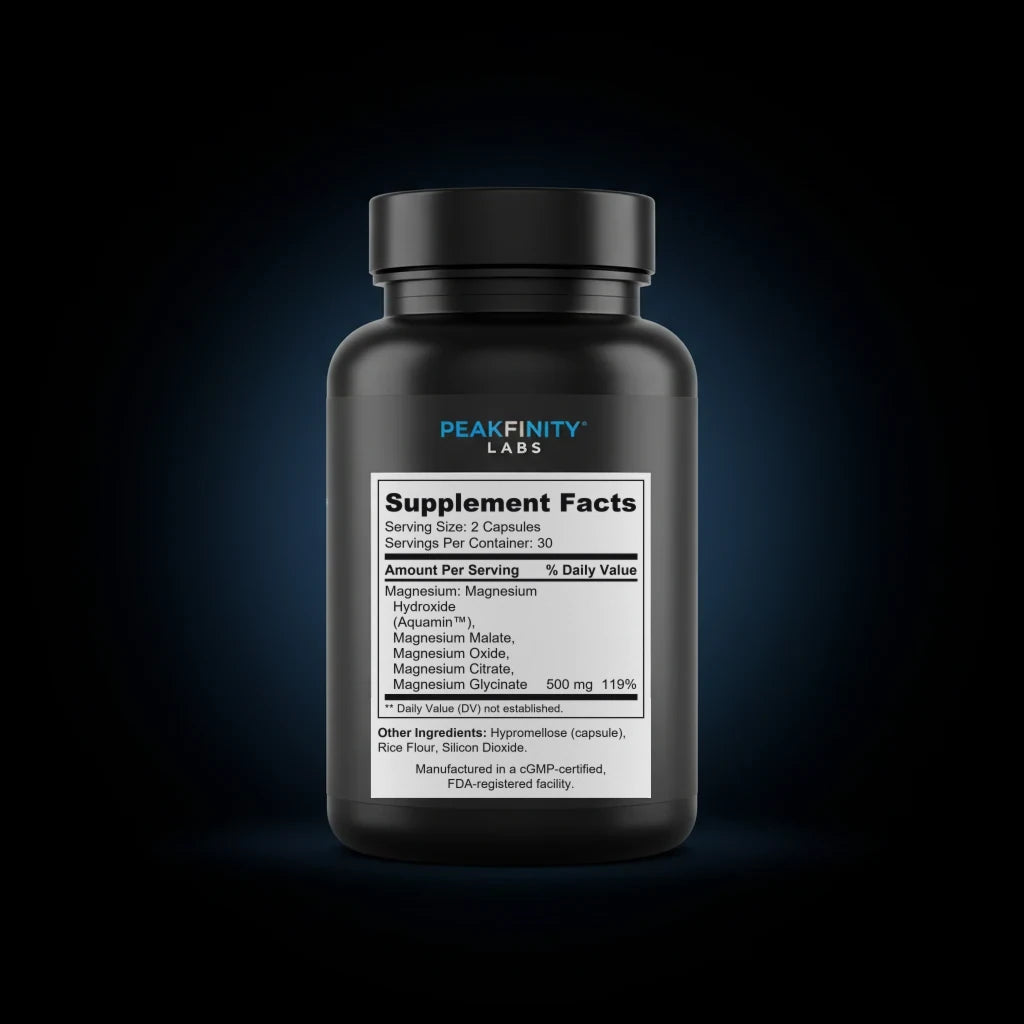 Magnesium Complex back label