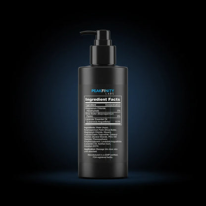Magnesium Relaxing Body Lotion back label