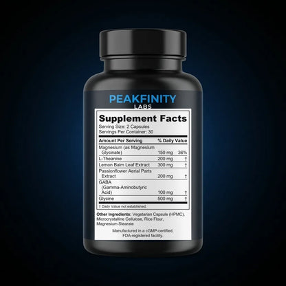 Melatonin-Free Sleep Capsules back label