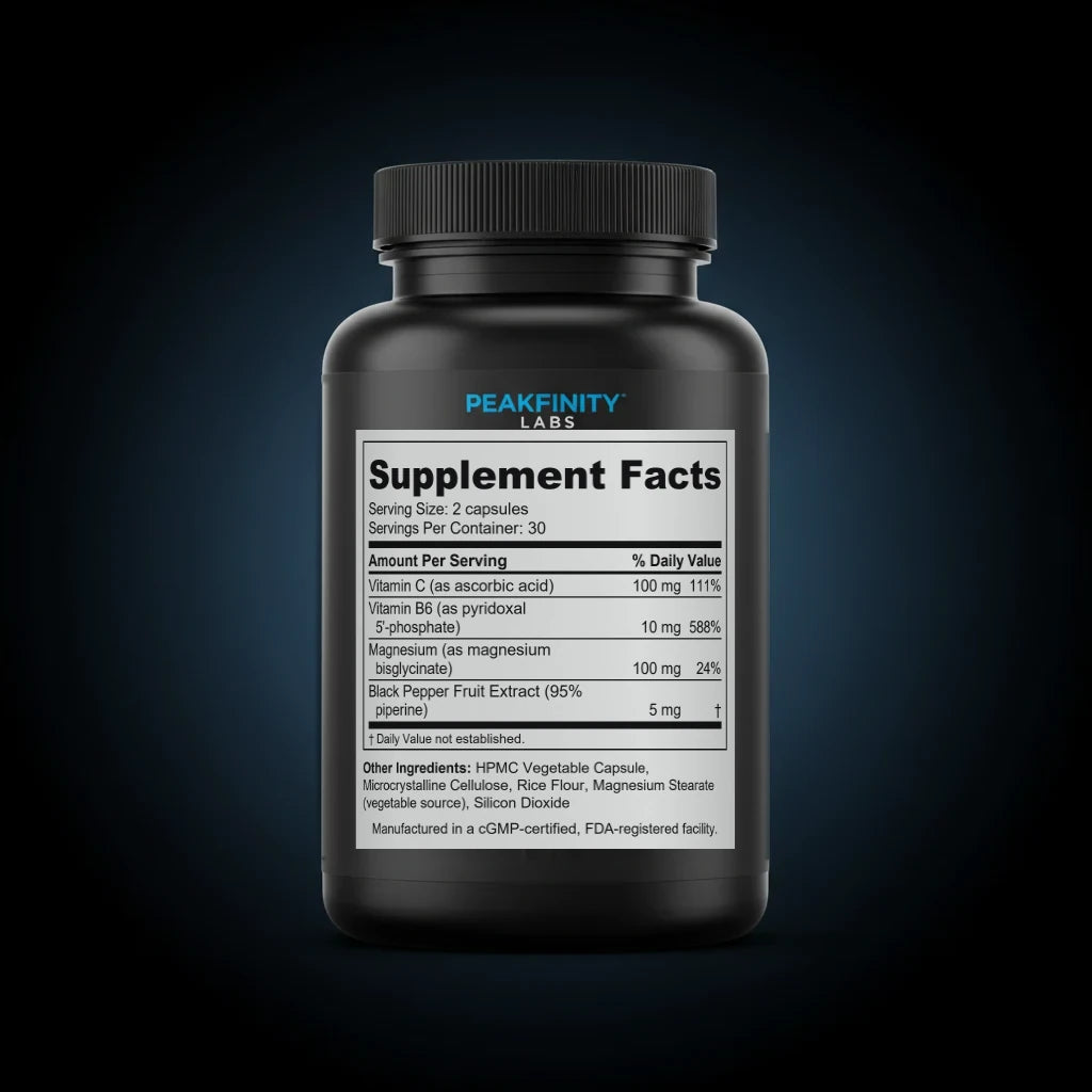 Menopause Sleep & Night Sweat Support Capsules back label