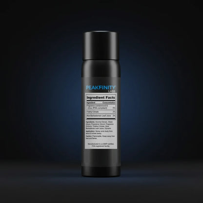 Men's Deodorant Body Spray - Cedar & Citrus back label