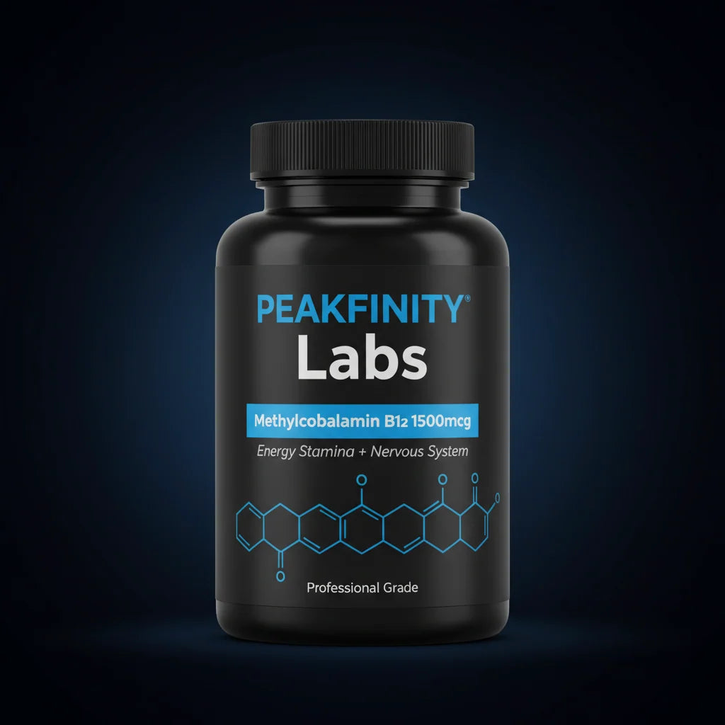 Peakfinity Labs Methylcobalamin B12 1500 mcg Tablets