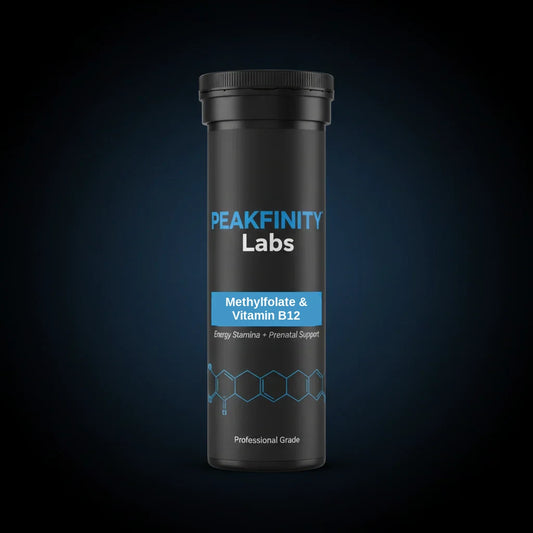 Peakfinity Labs Methylfolate & Vitamin B12 Effervescent Tablets