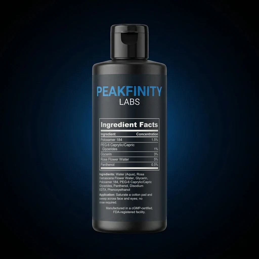 Micellar Water Makeup Remover back label
