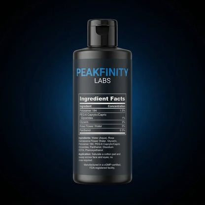 Micellar Water Makeup Remover back label