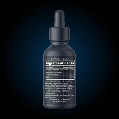 Onion, Rosemary & Biotin Thickening Shampoo & Treatment back label