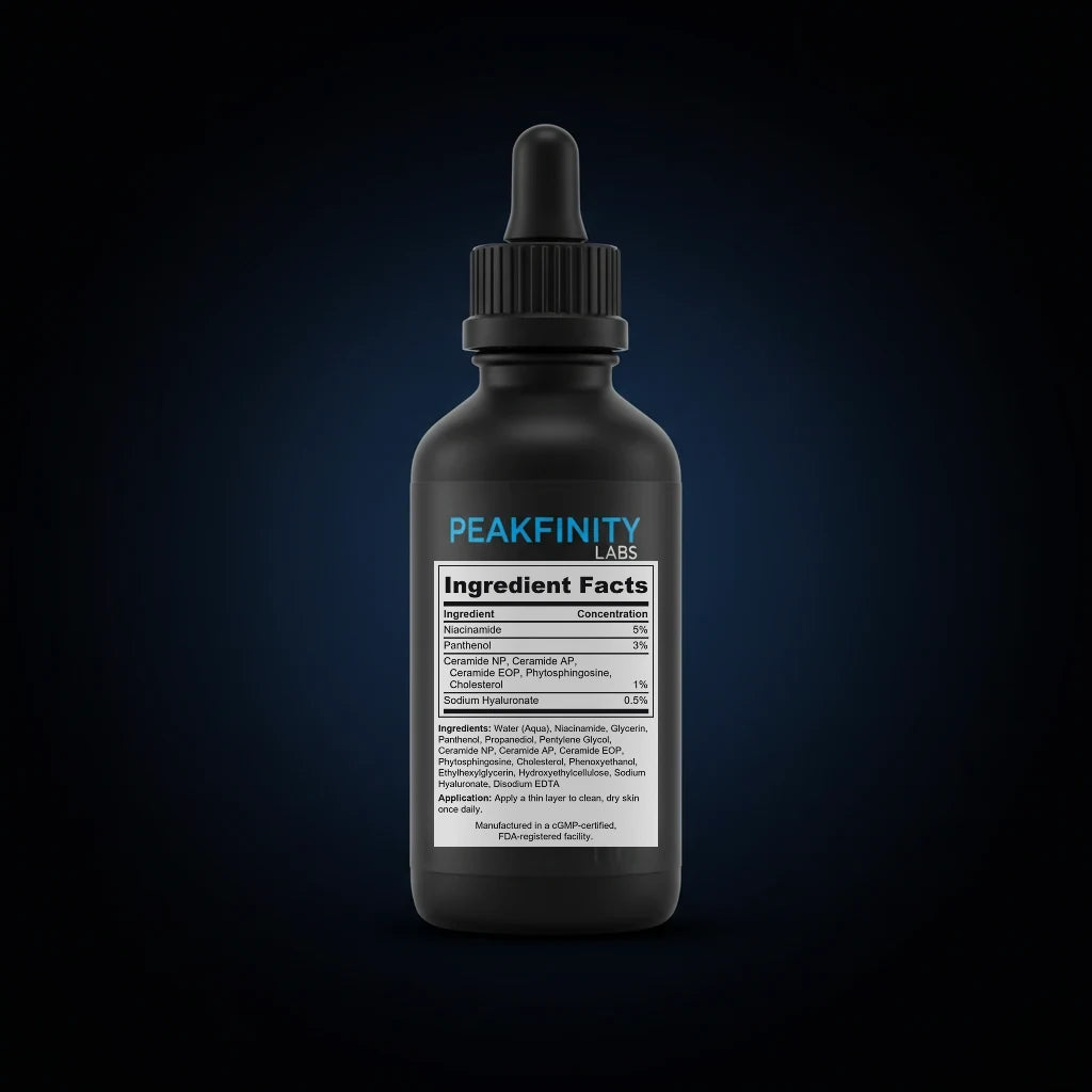Niacinamide 5% Smoothing Body Serum back label