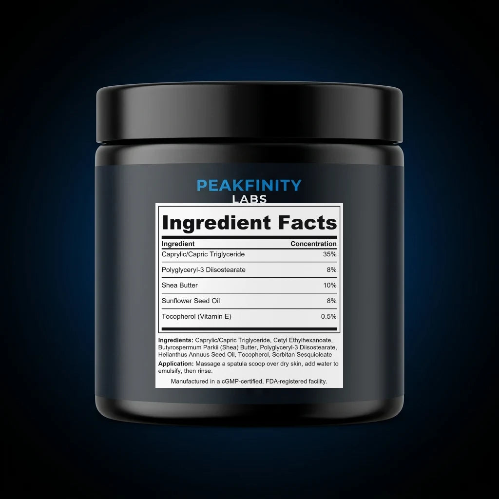 Oil-Based Cleansing Balm back label