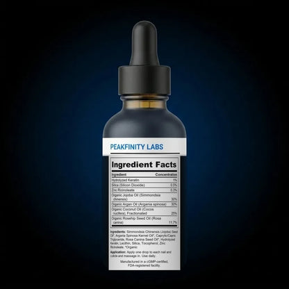 Organic Nail Strengthening & Cuticle Oil back label