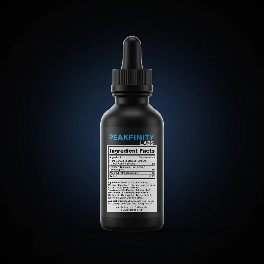 Plant Exosome Regenerating Serum back label