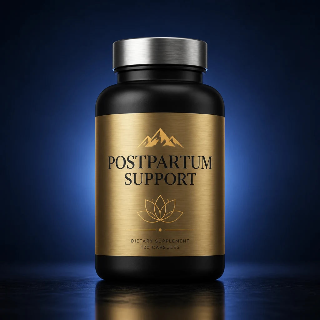 Postpartum Support Capsules with Adaptogenic Herbal Blend