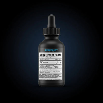 High-Potency L-Carnitine 3000 Liquid Supplement back label