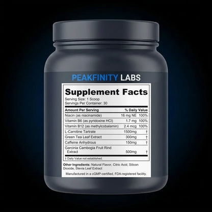 Strawberry Acai Cutting Drink Mix back label