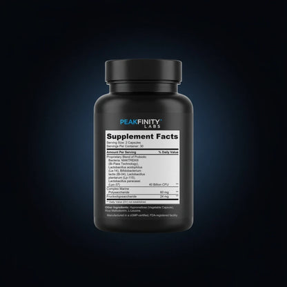 Probiotic - 40 Billion CFU back label
