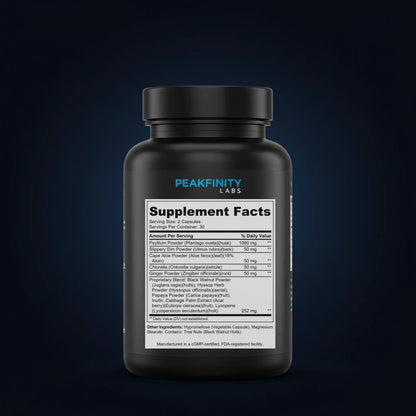 Psyllium Husk Plus back label