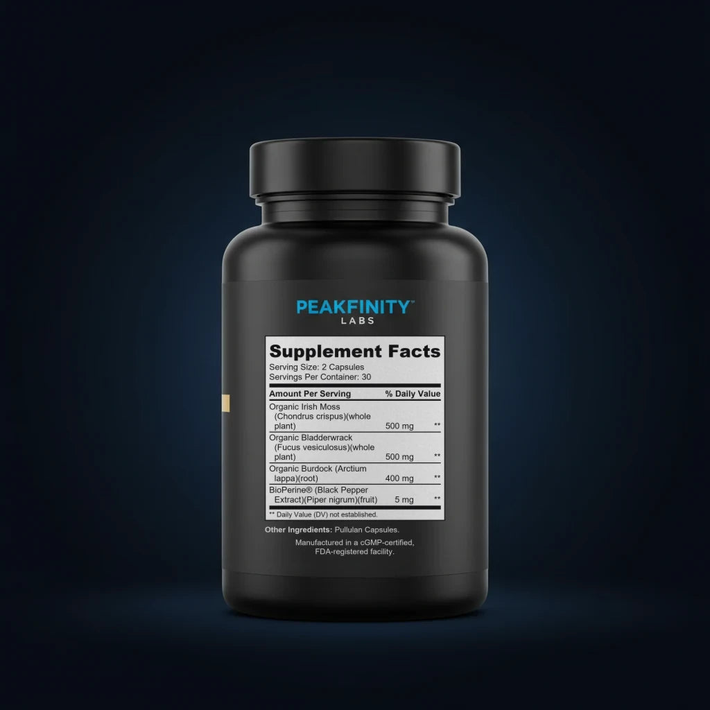 Sea Moss back label