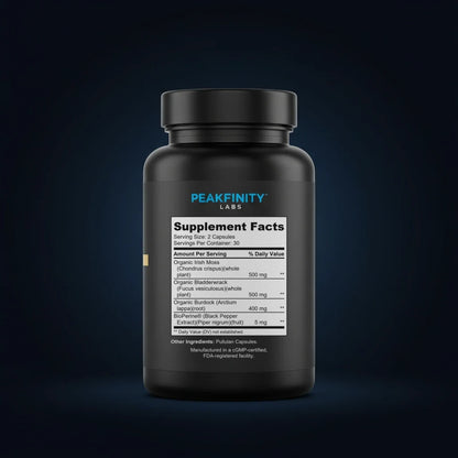 Sea Moss back label