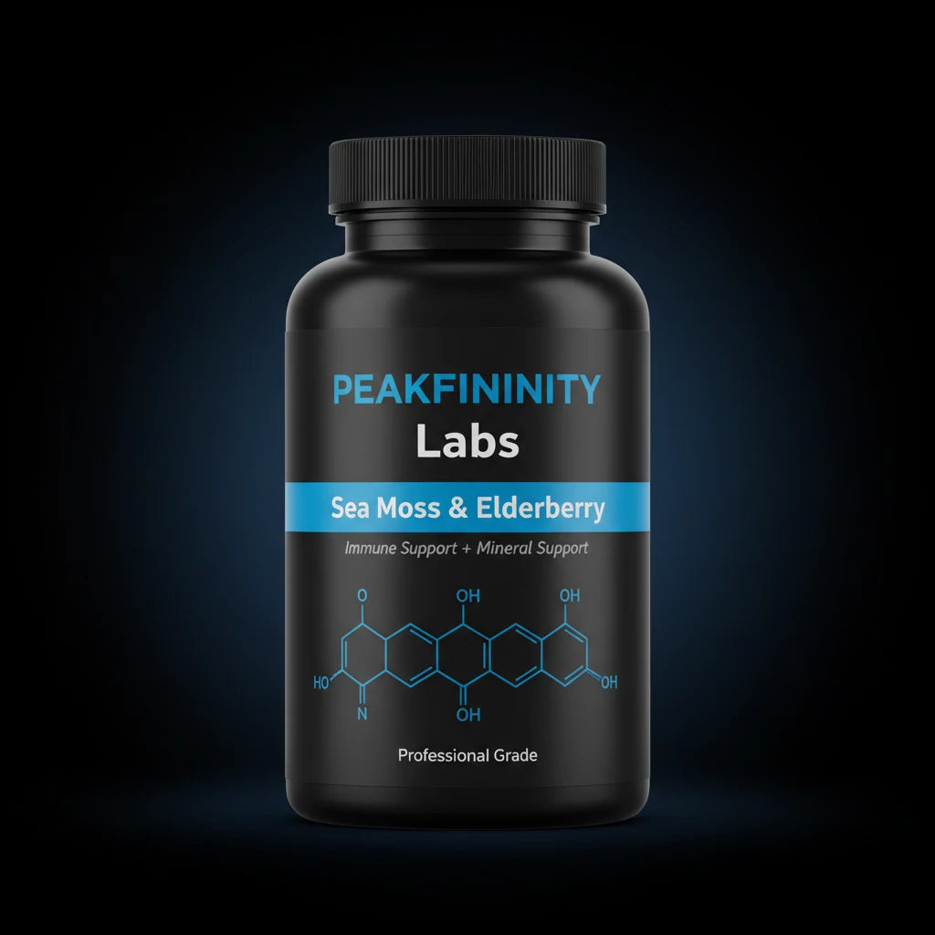 Peakfinity Labs Sea Moss & Elderberry Immune Capsules