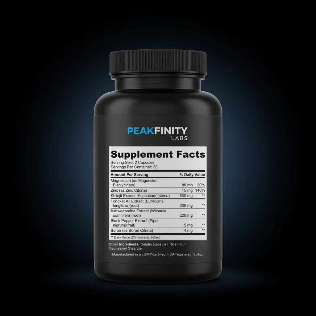 Shilajit back label
