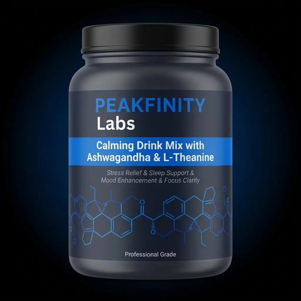 Peakfinity Labs Calming Drink Mix with Ashwagandha & L-Theanine