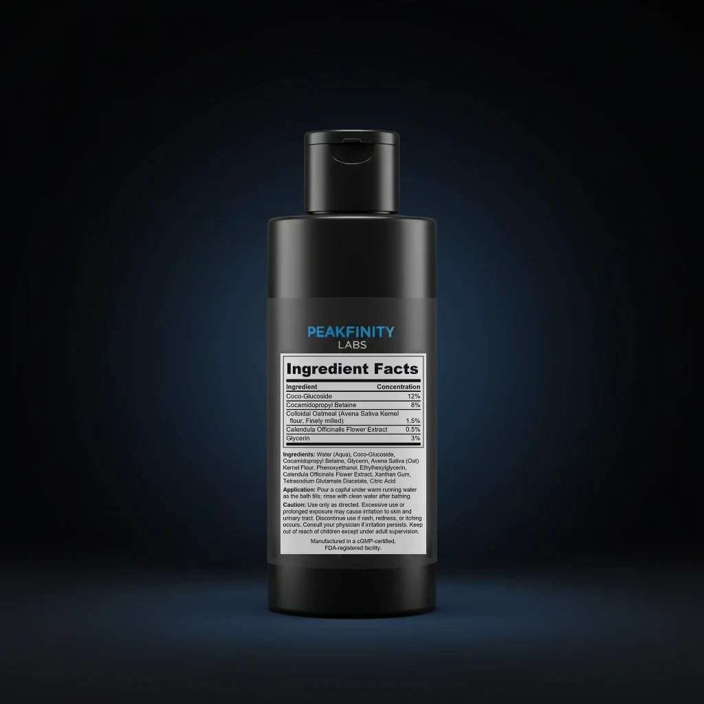 Tear-Free Baby Bubble Bath back label