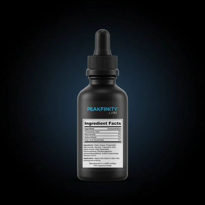 Tranexamic Acid 3% Dark Spot Serum back label