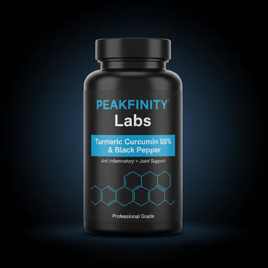 Peakfinity Labs Turmeric Curcumin 95% & Black Pepper Tablets