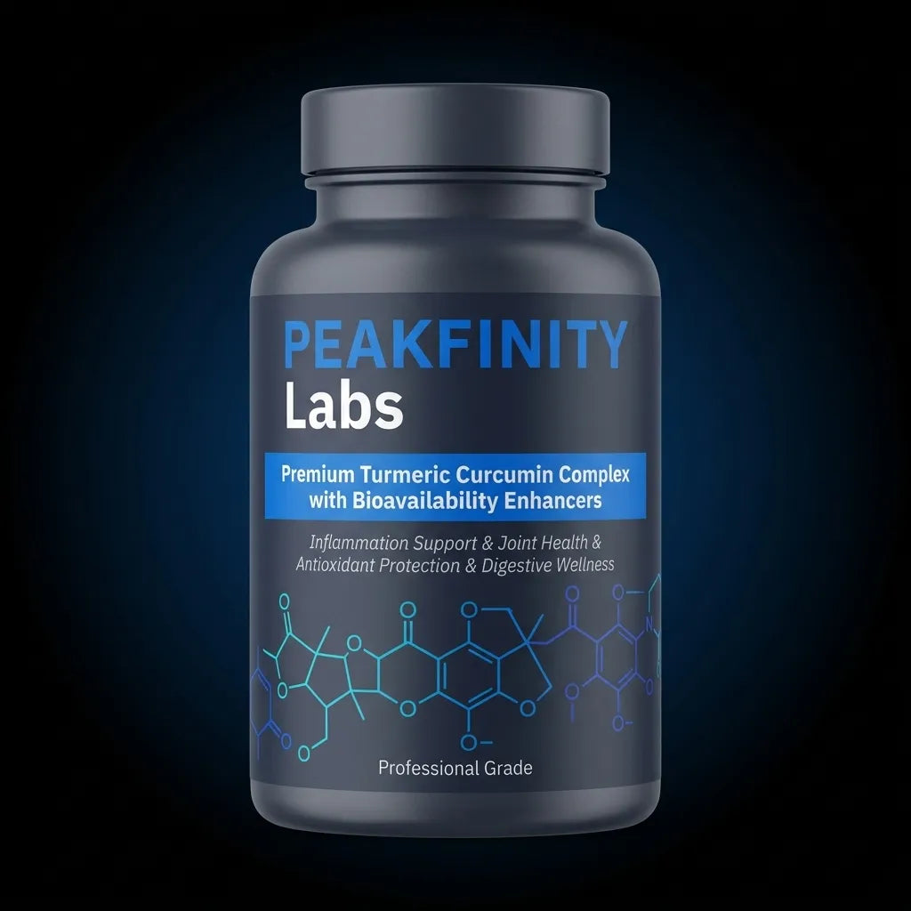 Peakfinity Labs Turmeric Curcumin Complex with BioPerine® & MCT Oil Powder