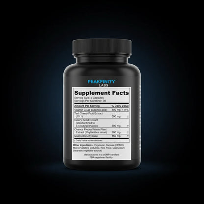 Tart Cherry Joint Comfort Capsules back label